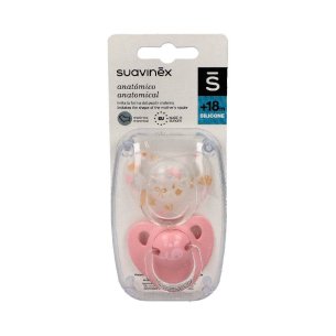 CHUPETE SILICONA ANATOMICO SUAVINEX  18 MESES 2 UNIDADES