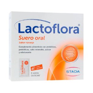 LACTOFLORA SUERO ORAL  6 SOBRES DUOCAM 6,58 G SABOR NARANJA