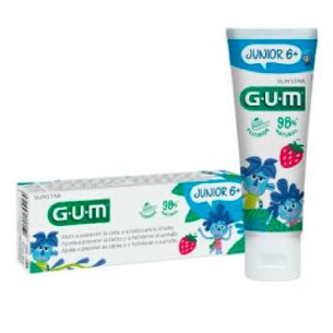 GUM JUNIOR GEL DENTIFRICO 1 ENVASE 50 ML SABOR FRESA