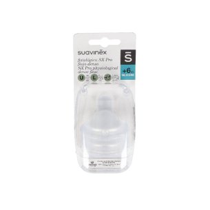 SUAVINEX TETINA SILICONA FISIOLOGICA FLUJO L 6M 2 UNIDADES
