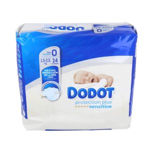 PAÑAL INFANTIL DODOT SENSITIVE TALLA 0  1.5-2.5 KG 24...