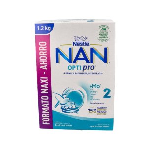 NAN OPTIPRO 2 LECHE DE CONTINUACION  2 ENVASES 600 G PACK...