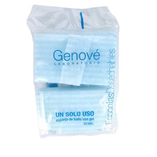 GENOVE ESPONJA ENJABONADA DESECHABLE  24 ESPONJAS