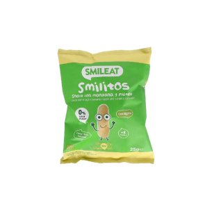 SMILITOS SNACK ECO SMILEAT  1 BOLSA 25 G CON MANZANA Y...