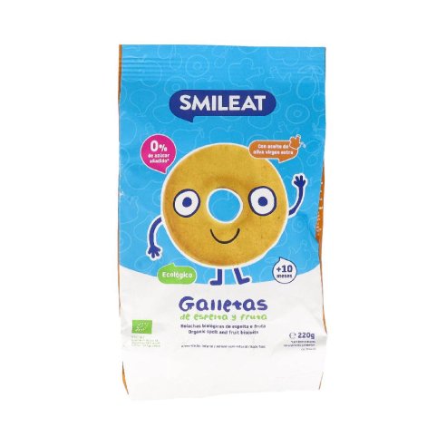SMILEAT GALLETAS ESPELTA Y FRUTA ECO  1 BOLSA...