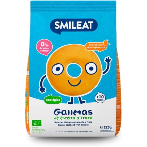 SMILEAT GALLETAS ESPELTA Y FRUTA ECO  1 BOLSA...