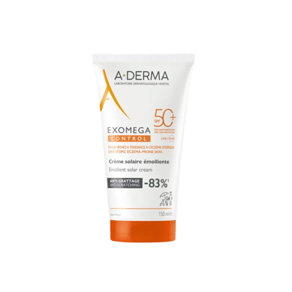 A-DERMA EXOMEGA CONTROL CREMA SOLAR EMOLIENTE SPF 50  1 TUBO 150 ML