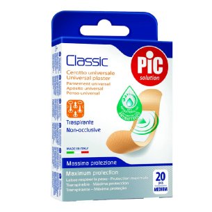 PIC CLASSIC CON BACTERICIDA APOSITO ADHESIVO 19X 77 MM 20 U