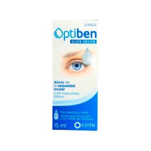 OPTIBEN OJOS SECOS GOTAS COLIRIO 15ML