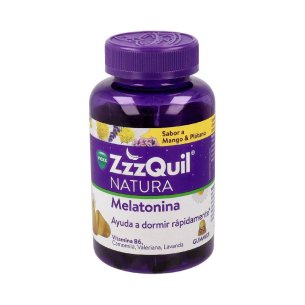 ZZZQUIL NATURA 60 GOMINOLAS SABOR PLATANO Y MANGO