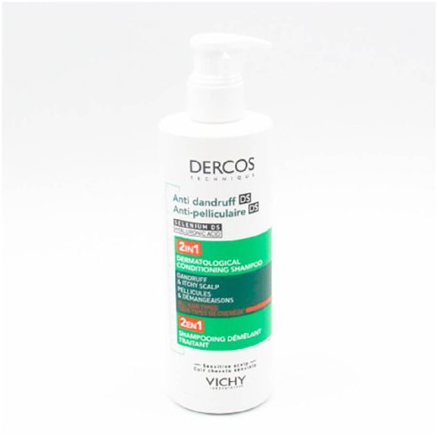 DERCOS CHAMPU ANTICASPA 2 EN 1  1 ENVASE 390 ML