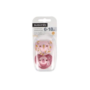 CHUPETE LATEX ANATOMICO SUAVINEX  6 MESES 2 UNIDADES