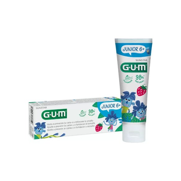 GUM JUNIOR GEL DENTIFRICO 1 ENVASE 50 ML SABOR FRESA
