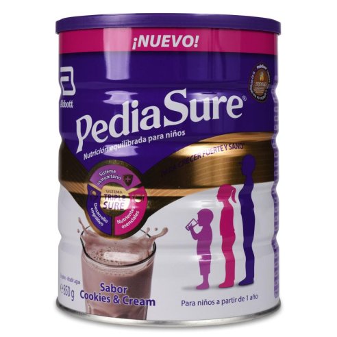 PEDIASURE POLVO  1 LATA 850 G SABOR COOKIES &...