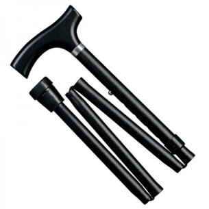 MULETILLA ALUMINIO PLEGABLE NEGRA