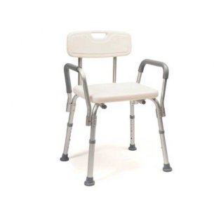 SILLA BAÑO CON RESPALDO Y REPOSABRAZOS 