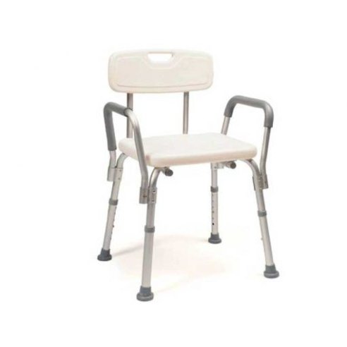 SILLA BAÑO CON RESPALDO Y REPOSABRAZOS 
